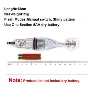 Lampe <span class=keywords><strong>de</strong></span> pêche à la lumière <span class=keywords><strong>LED</strong></span> pour calamars, 12 cm, 17 cm, piles AA, pêche en eau profonde, calamars, poulpes, seiches, crochet parapluie, attirant la lumière <span class=keywords><strong>de</strong></span> pêche - Product Image 2