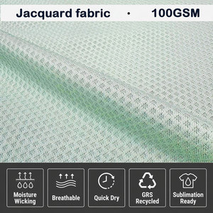 Tela de Punto Jacquard de Poliéster de 100 g/m², Secado Rápido, Sublimable, Textil <span class=keywords><strong>por</strong></span> Metros para la Fabricación de Ropa Deportiva - Product Image 2