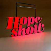 Enseigne Murale LED Personnalisée pour Magasin : Lettres et Chiffres Lumineux 3D en Acrylique RGB avec Animation et Publicité Personnalisée