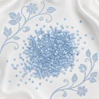 Strass en verre thermocollants écologiques bleu glace saphir cristallin scintillant pour application sur denim, en stock, livraison express