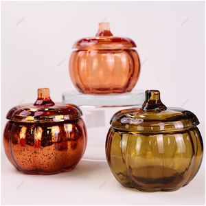Porte-bougie <span class=keywords><strong>en</strong></span> verre <span class=keywords><strong>en</strong></span> forme de citrouille sur le thème de l'automne, pot <span class=keywords><strong>en</strong></span> verre <span class=keywords><strong>en</strong></span> forme de citrouille, pot à bougie <span class=keywords><strong>en</strong></span> forme de citrouille pour Halloween, décoration festive pour la maison - Product Image 5