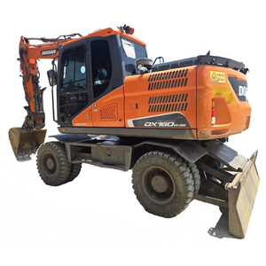 Excavadora de ruedas Doosan DX160 original de Corea, al mejor precio, excavadora de cadenas de 16 toneladas, lista para enviar. Rompedora Doosan DX60 DX225 DX300. - Product Image 1