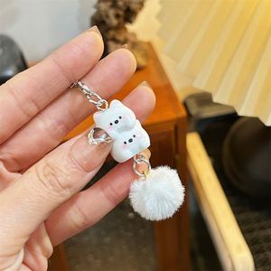 <b>Cartoon</b> Western Highland Phone Keychain Sweet Resin Puppy Keychain for Girls Student <b>Backpack</b> Hanging Accessories - Product Image 3