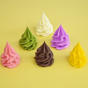 ไอศกรีมจำลอง ของเล่นโมเดลพีวีซี ของตกแต่งงานปาร์ตี้ สีชมพู ไอศกรีมซอฟต์เสิร์ฟ ช็อกโกแลต ไอศกรีมสีขาว ของตกแต่งครัว DIY - Product Image 3