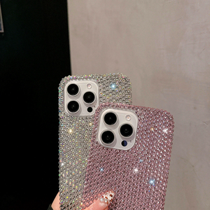 Funda de teléfono con purpurina y diamantes de imitación para mujer hecha a mano con borlas de diamantes completos Modelos <span class=keywords><strong>compatibles</strong></span> 16 15 Pro Max 16 14 Plus 13 12 - Product Image 5