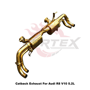 Vortex Luxury Gold-Plated Stainless Steel <b>Exhaust</b> System For Audi R8 V10 5.2L 2018-2023 Bespoke Tuning - Product Image 3