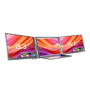 Monitor portátil triple al por mayor de 15.3 pulgadas con panel IPS 1200P FHD 16:10, extensor de pantalla para portátil, un cable para 2 pantallas - Product Image 1