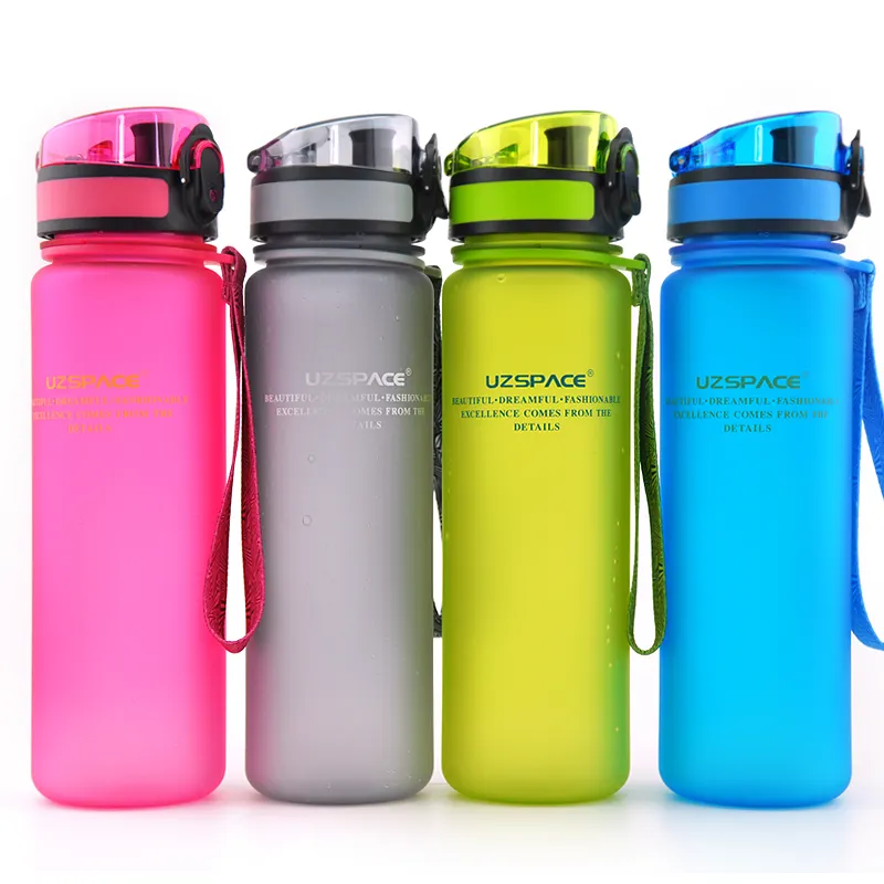UZSPACE Wasser flasche-Groß mit Reise trage ring-Breiter auslaufs icherer Getränke auslauf | Hoch leistungs-/BPA-und BPS-freier Tritan-Kunststoff |