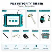 Système portable de détection de l'intégrité des pieux par méthode d'écho d'impact, équipement non destructif pour la détection des fondations en béton