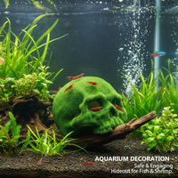 Décor aquatique pour aquarium, design Palais du Scorpion, Crâne, pour araignées gardiennes, lézards, serpents, pythons, cachette et maison de reproduction