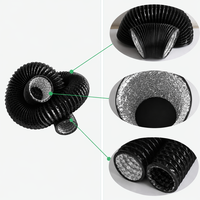 Saluran Pembuangan Dapur Industri dengan Selang Fleksibel PVC Baja & Aluminium Foil untuk Sistem HVAC Solusi Desain Grafis