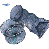 Piège à crabes de haute qualité en HDPE, piège à ressort 45*20cm, cage de pêche pliable pour homards