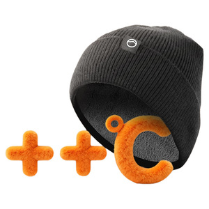 Knit Beanie Plain Dyed Winter 2025 Unisex Hat Warm Pullover Style - Product Image 3