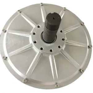 1000w 1kw 500rpm 48v 96v 110v 220v Rotor Interno AC PMA PMG 3 Fase Baixo RPM Gerador de Ímã Permanente Coreless Alternador