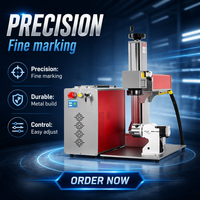 30W 50W Laser Fiber Marking Machine for Metal Id Card 3D Printer Coin Engrave for Metal Card Storage