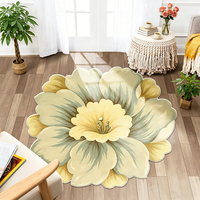 Maßgefertigter Blumenmuster Kunstfell 3D-Gedruckter Bodenteppich Heimdekoration Innenbereich-Teppich Schlafzimmer Couchtisch Wohnzimmer-Teppich