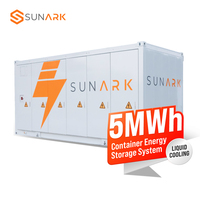 Système de stockage d'énergie solaire avancé de 1 MWh à 5 MWh avec refroidissement liquide LiFePO4 pour l'égalisation des pics de consommation industriels et la sauvegarde