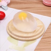 Jouet sensoriel anti-stress en silicone transparent, mini-boule d'eau souple en forme de fruit, super doux à presser