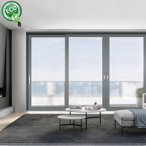 Puertas Corredizas de Aluminio para Balcón, Estándar Estadounidense, Fabricadas en Foshan, Puerta Corrediza Exterior para Garaje, Diseño Deslizante Lateral AS2047 - Product Image 1