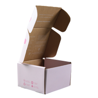 Boîte d'expédition en carton ondulé personnalisée, emballage cosmétique, boîte d'expédition écologique en kraft, emballage d'abonnement e-commerce avec logo