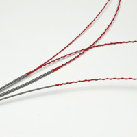 SAMHYUN 4EB45100 4-String Bass Guitar Strings 45-100 Gauge Steel Wound Hex Core Red Silk Ends OEM
