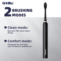Brosse à dents à vibrations soniques douces, poils doux et confortables, nettoyage efficace pour les dents sensibles