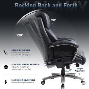Nuevo Diseño, Silla Gamer Bosniana de Respaldo Alto, Cómoda, Moderna <span class=keywords><strong>y</strong></span> Lujosa, de PU Negro, Ajustable, Ergonómica, Marrón, con Ruedas - Product Image 5