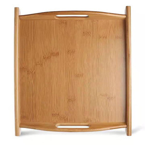 Plateau rectangulaire en bambou avec poignées pour servir le thé, accessoire de table basse d'hôtel, ensemble de thé Kung Fu - Product Image 2