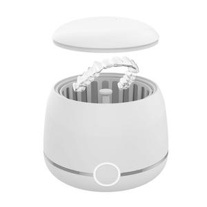 Skymen ODM 공장 직접 초음파 리테이너 클리너 45kHz 틀니 클리너 기계 0.2l 얼라이너 쥬얼리 용 치과 청소 포드 - Product Image 4