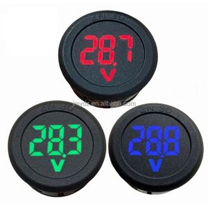 Voltmètre numérique DC 4-100V avec affichage LED circulaire, protection contre l'inversion de polarité - Product Image 2