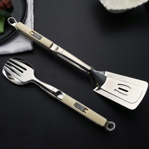304 Stainless Steel Sliding Steak Clip Multi Functional Kitchen Tool For Grill Meat Bread Pizza Fish <b>BBQ</b> - Product Image 1