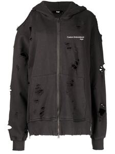 Vente en gros de sweats à capuche vintage 100% coton de qualité supérieure brodés et cousus sweat à capuche imprimé surdimensionné - Product Image 4