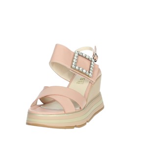 Sandali con tacco traspirante rosa K-9651 con soletta in PU morbida aperta/Peep Toe impermeabile e confortevole per l'uso estivo - Product Image 6