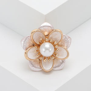 Broche Camélia en émail délicat et simple, en alliage, style Ins, avec fermoir à ardillon, bijou élégant <span class=keywords><strong>pour</strong></span> femme, idéal <span class=keywords><strong>pour</strong></span> les banquets et comme cadeau. - Product Image 2