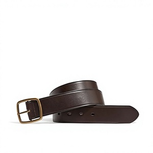 Ceintures en cuir de vache 100% originales, qualité supérieure, pour hommes, ceinture carrée formelle, durable, imperméable, en acier, vente en gros du fabricant - Product Image 2
