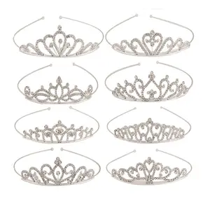 2023 accessori di abbigliamento per bambini con zircone in cristallo corona di piccola <span class=keywords><strong>principessa</strong></span> copricapo per <span class=keywords><strong>bambina</strong></span> - Product Image 1