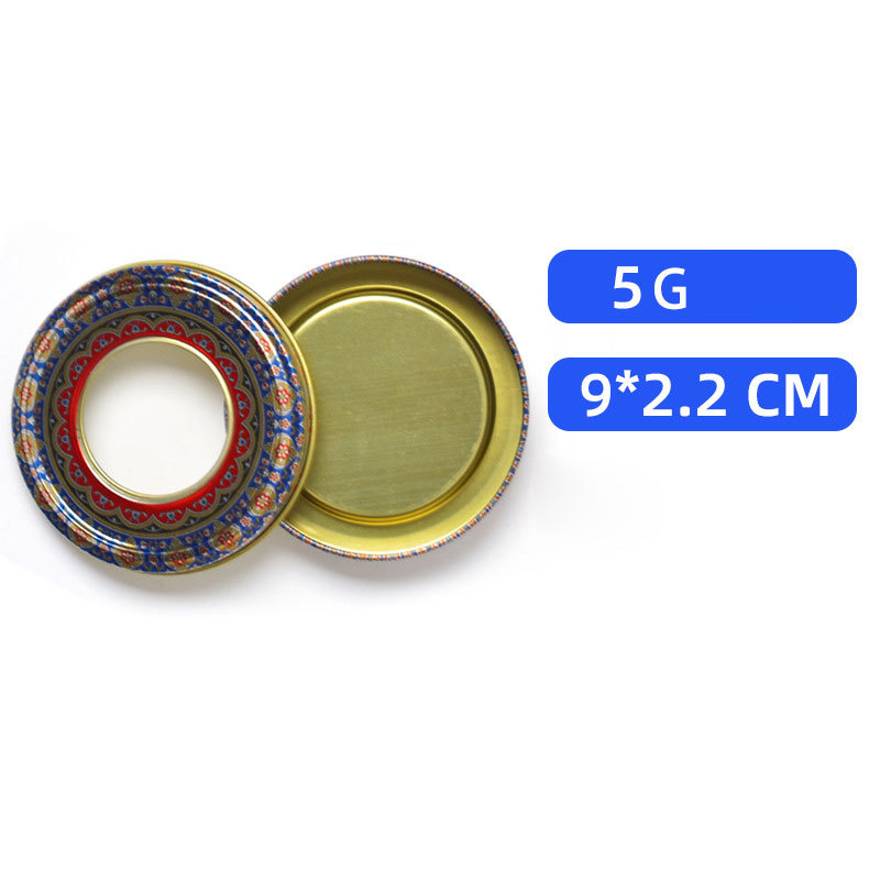 สีฟ้า 5g(D9*H2cm) 300ชิ้น/กล่อง