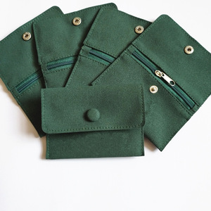 Bolsa de Tela Pequeña con Cierre de Microfibra para Joyería, Bolsa de Almacenamiento de Joyería con Impresión de Logotipo, Bolsa de Joyería Antioxidante al por Mayor - Product Image 1