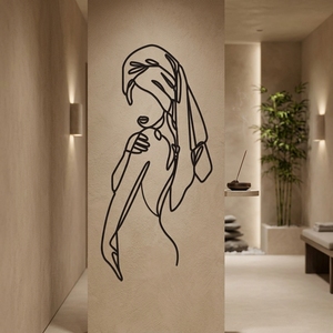 Scultura Artigianale Romantica in Acciaio Inossidabile Personalizzabile con Silhouette di Coppia, Arte da Parete Intagliata al Laser - Product Image 2
