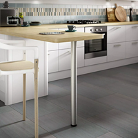 Pied de table à manger en métal pour meuble Table basse ronde en métal marbré Pieds de table
