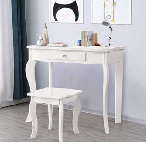 <span class=keywords><strong>Coiffeuse</strong></span> de maquillage de princesse avec tiroir coulissant, coiffeuses de beauté <span class=keywords><strong>en</strong></span> <span class=keywords><strong>bois</strong></span> pour petites filles - Product Image 2