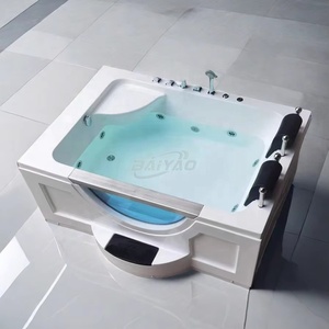 Jacuzzi Acrílico de <span class=keywords><strong>Precio</strong></span> de Fábrica para 2 Personas, Bañera de Hidromasaje Interior con Jets de Hidromasaje y Panel de Control LED - Product Image 3