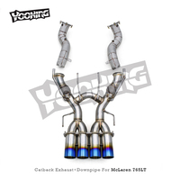 Kit d'échappement sport complet pour McLaren 765LT Coupé/Spider 4.0T 2020+ en acier inoxydable, kit de conversion d'échappement central quadruple