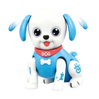 Kit de châssis de robot interactif pour enfants, chien électrique dansant et marchant, éducatif, en plastique, à piles, avec éclairage musical