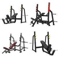 Appareil de musculation pour la poitrine, équipement de gym, banc de musculation réglable en métal pour l'entraînement de force