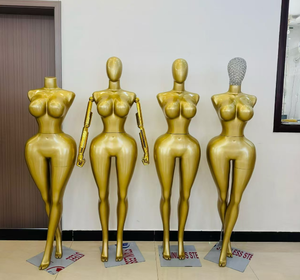 Mannequins féminins en plastique grandeur nature <span class=keywords><strong>avec</strong></span> un gros <span class=keywords><strong>buste</strong></span> et des hanches courbes, corps de grande taille, <span class=keywords><strong>mannequin</strong></span> <span class=keywords><strong>femme</strong></span> en or, gros seins - Product Image 4