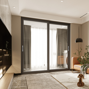Portes coulissantes en verre et aluminium de qualité supérieure DERCHI, <span class=keywords><strong>porte</strong></span> coulissante de patio, portes modernes pour maisons, intérieur - Product Image 3