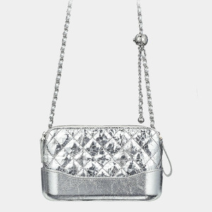 Zenos Silver Genuine Leather Quilted Crossbody Bag Women French Style <b>Small</b> Chain Shoulder Bag Luxury High End Fashion <b>Handbag</b> - Product Image 4