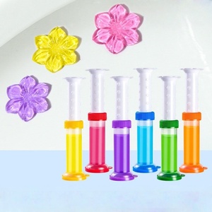 Toilet Stamp <b>Gel</b> Toilet <b>Gel</b> Toilet Stain <b>Removal</b> Cleaning Air Freshener Flower Stamps - Product Image 5