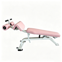 Banco de Entrenamiento Abdominal de Acero Ajustable en Múltiples Ángulos, Estación de Ejercicio Multifuncional para el Hogar, Resistente, con Inclinación/Declinación